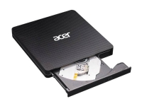 Acer GP.ODD11.001, Schwarz, Slot-In Laufwerk, Notebook, DVD±RW, USB 3.2 Gen 1 (3.1 Gen 1), CD, CD-R, CD-ROM, CD-RW, DVD+R, DVD+RW, DVD-R, DVD-ROM von Acer