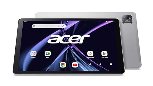 Acer Iconia Tab A10 (A10-21-A43P) Tablet 10 Zoll HD IPS-Display - Allwinner A523, 4 GB LPDDR4 RAM, 128 GB Speicher, WLAN, Bluetooth 5.4, Kartenleser, Android 14, Iron Grey von acer