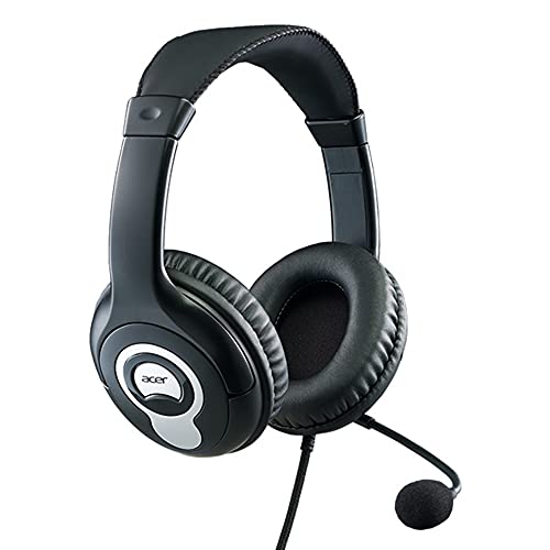 Acer Kabelgebundenes Headset mit flexiblem omnidirektionalem Mikrofon, verstellbares Kopfband. von Acer