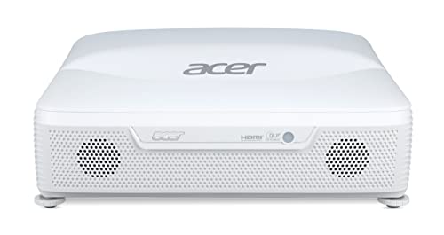 Acer L812 DLP-Laser Beamer (4K UHD (3.840 x 2.160 Pixel) 4.000 ANSI Lumen, 2.000.000:1 Kontrast, 3D, Keystone, 2X 10 Watt Lautsprecher, HDMI (HDCP)) Business/Education von Acer