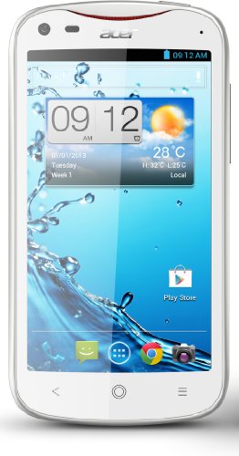 Acer Liquid E2 Duo 11,4 cm (4,5 Zoll) Smartphone (Touchscreen, Dual-Sim, 1,2GHz Quadcore Prozessor, 1GB RAM, 8 Megapixel Kamera, Android 4.2) weiß von acer