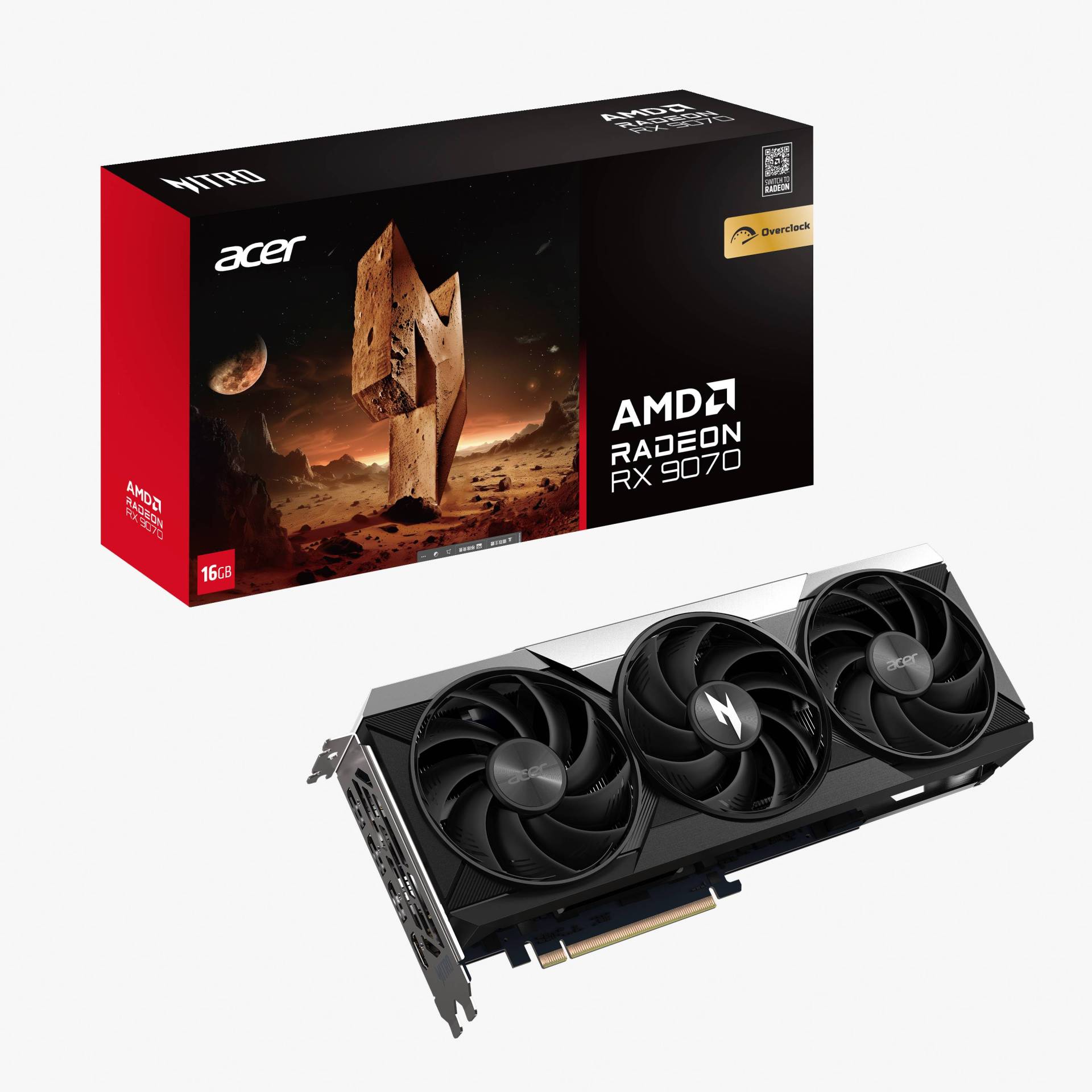 Acer NITRO AMD RX9070 OC 16GB GDDR6 1xHDMI/3xDP2. Acer NITRO AMD RX9070 OC 16GB GDDR6 1xHDMI/3xDP2. von Acer