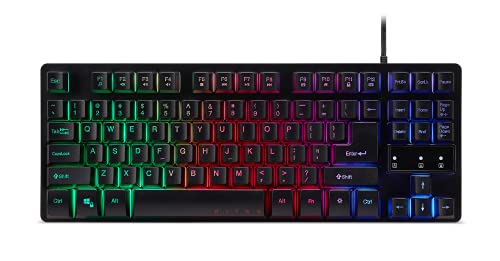 Acer Nitro TKL Gaming-Tastatur – 3 Zonen hintergrundbeleuchtete LED-Farbtasten | 4 Helligkeitsstufen | 3 voreingestellte Modi von Acer