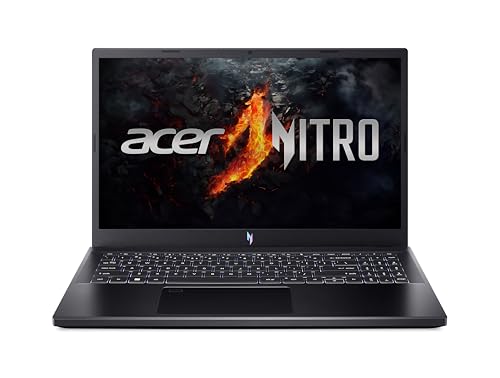 Acer Nitro V 15 (ANV15-51-560K) Gaming Laptop | 15.6 Inch FHD 144Hz Display | Intel Core i5-13420H | 16 GB RAM | 512 GB SSD | NVIDIA GeForce RTX 4050 | Windows 11 | QWERTZ Keyboard | Black von Acer