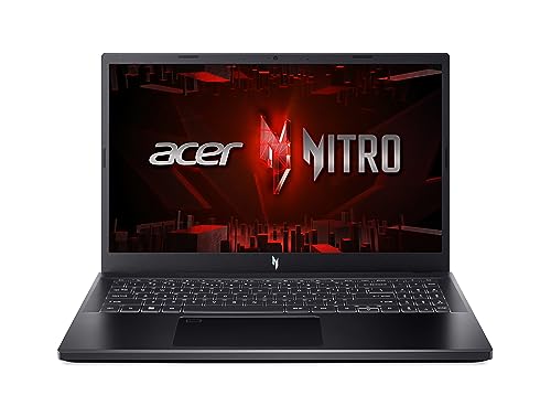 Acer Nitro V 15 (ANV15-51-560K) Gaming Laptop | 15.6 Inch FHD 144Hz Display | Intel Core i5-13420H | 16 GB RAM | 512 GB SSD | NVIDIA GeForce RTX 4050 | Windows 11 | QWERTZ Keyboard | Black von Acer