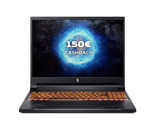 Acer Nitro V16 (ANV16-41-R961) Gaming Laptop | 16" WUXGA 165Hz Display | AMD Ryzen 7 8845HS | 16 GB RAM | 1 TB SSD | NVIDIA GeForce RTX 4060 | Windows 11 | QWERTZ Tastatur | schwarz von acer