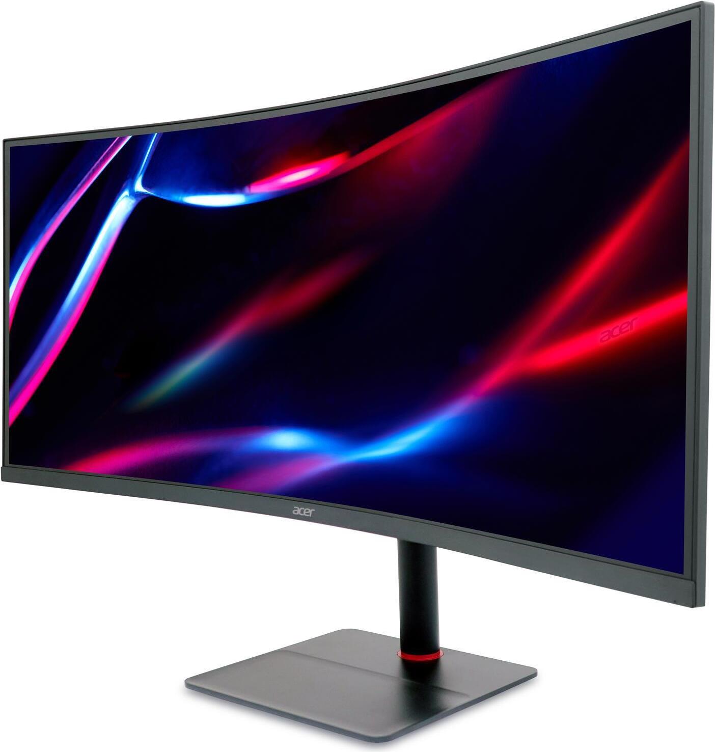 Acer Nitro XV345CURV Gaming-Monitor 86,4 cm (34 Zoll) - UWQHD, VA-Panel, HDMI, DisplayPort, Type-C (65W), 0,5ms, 165Hz, AMD FreeSync, HDR [Energieklasse F] (UM.CX5EE.V05) von Acer