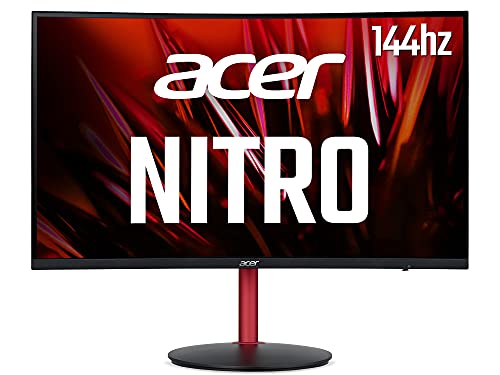 Acer Nitro XZ242QPbmiiphx - 60 cm (23.6 Zoll), LED, Curved, VA-Panel, 144 Hz, AMD FreeSync, HDR, Höhenverstellung, 2X HDMI von Acer