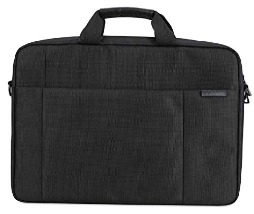 Acer Notebook Carry Case (geeignet für bis zu 14 Zoll Notebooks / Chromebooks: Universelle Schutzhülle mit Schultergurt, - und polsterung, Gurt zum Befestigen an Trolley, extra Fronttasche) schwarz von Acer
