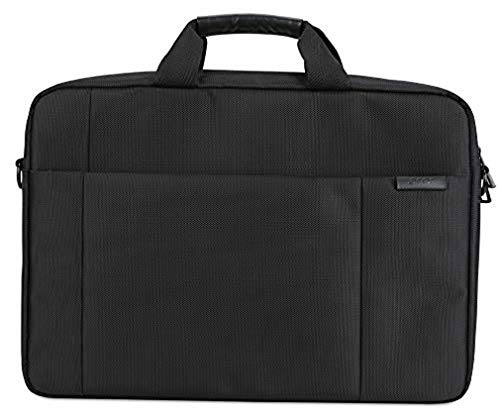 Acer Notebook Carry Case (geeignet für bis zu 15,6 Zoll Notebooks / Chromebooks: Universelle Schutzhülle mit Schultergurt, - und polsterung, Gurt zum Befestigen an Trolley, extra Fronttasche) schwarz von Acer