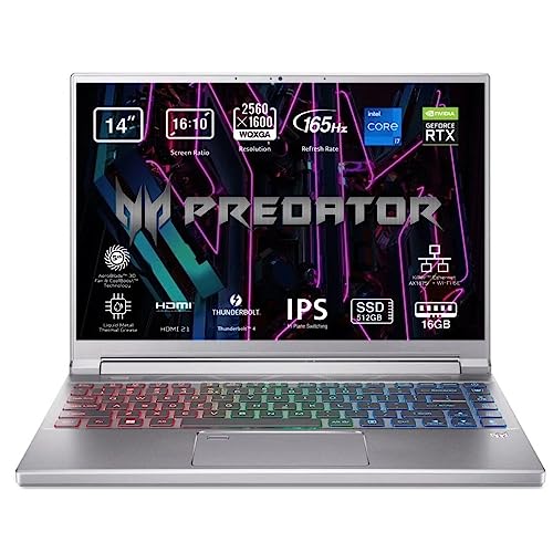 Acer Notebook Predator Triton 300 SE PT314-52s-76F0 QWERTY Spanisch i7-12700H 512 GB SSD 14" 16 GB RAM von Acer