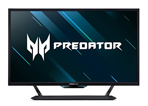 Acer Predator CG437KP Gaming Monitor 42,5 Zoll (108 cm Bildschirm) 4K (UHD),144Hz/136Hz OC DP, 120Hz DP, 60Hz HDMI/TypeC, 1ms (VRB), 3xHDMI 2.0, 2xDP 1.4, GSync Compatible, HDMI VRR, Black von Acer