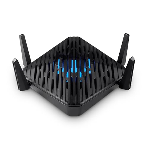 Acer Predator Connect W6D Gaming Router | WiFi 6 | Dual Band (2.4 & 5.0 GHz) | Nano SIM | Intel Killer | 1xLAN 2.5GbE, 4xLAN 1GbE, USB 3.0 von Acer