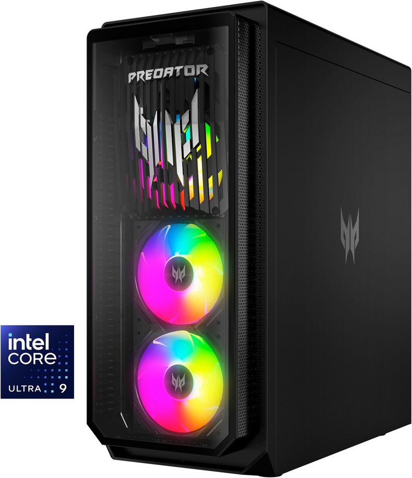 Acer Predator Orion 7000 Gaming-PC (Intel Core Ultra 9 285K, GeForce® RTX™ 5090, 128 GB RAM, 2048 GB SSD, Wasserkühlung) von Acer