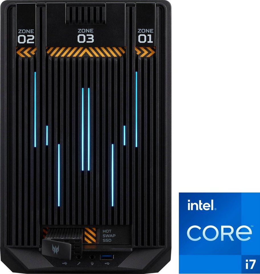 Acer Predator Orion X POX-650 Gaming-PC (Intel Core i7 13700, GeForce RTX 4070 Ti, 16 GB RAM, 1000 GB SSD, Luftkühlung) von Acer