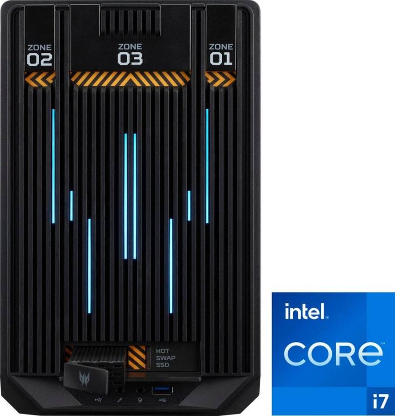 Acer Predator Orion X POX-650 Gaming-PC (Intel Core i7 13700, GeForce RTX 4070 Ti, 16 GB RAM, 1000 GB SSD, Luftkühlung) von Acer