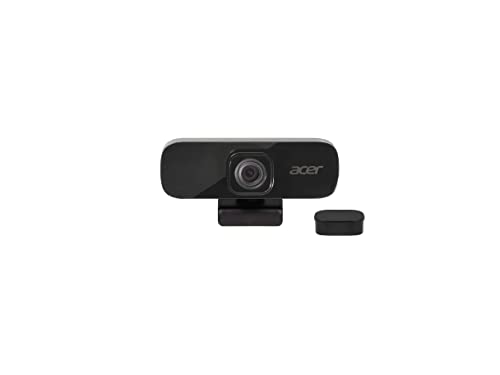 Acer QHD Konferenz Webcam (5 Megapixel, 30 FPS, 70° Weitwinkel, integriertes Noise Cancelling Mikro, kompatibel mit Win, Linux, Mac und Android) schwarz von Acer