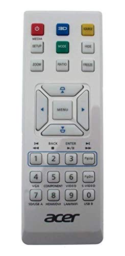 Acer Remote Control MC.JK211.007, Projector, IR, MC.JK211.007 (MC.JK211.007, Projector, IR Wireless, Press Buttons, White) von Acer