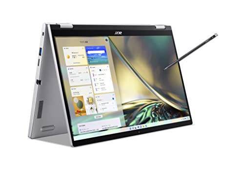 Acer Spin 3 (SP314-55N-75TK) Convertible Notebook | 14 FHD Touch-Display | Intel Core i7-1255U | 16 GB RAM | 1 TB SSD | Intel Iris Xe Grafik | Windows 11 | QWERTZ Tastatur | Silber von Acer