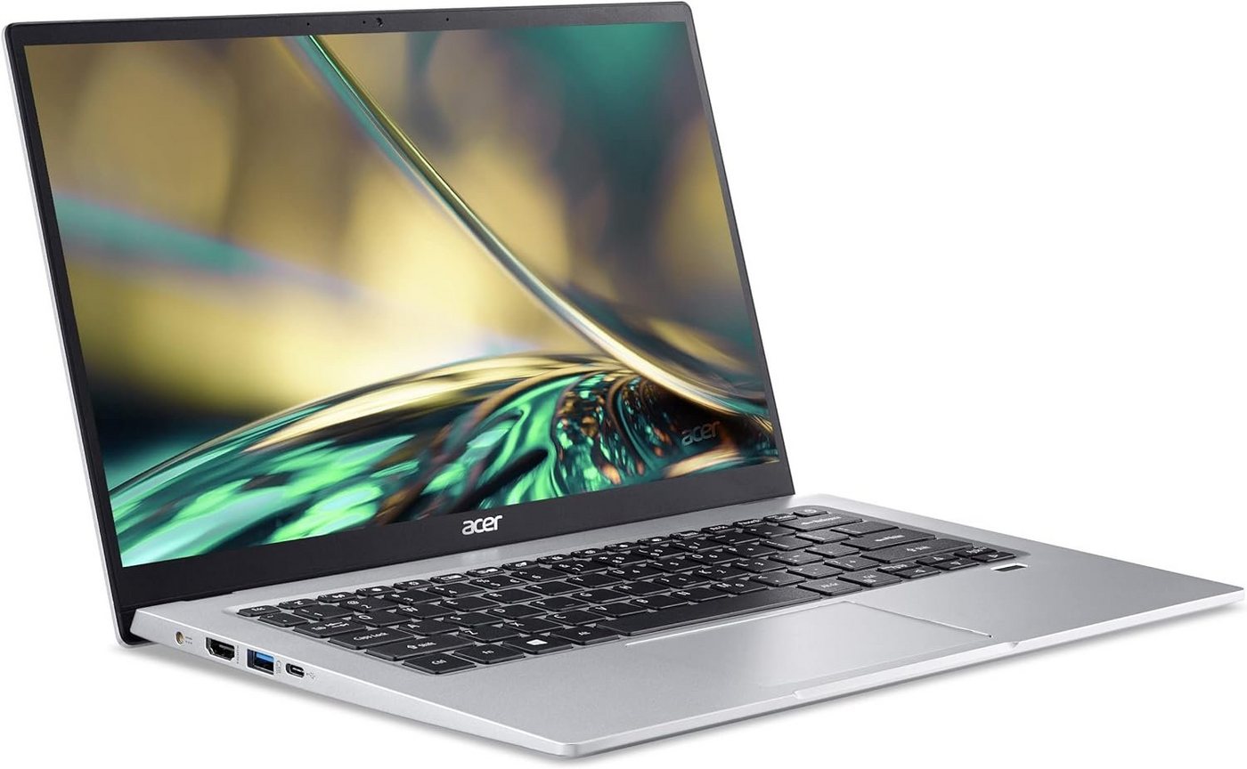 Acer Swift 1 (SF114-34) Windows 11 - 4 GB Ram - 128 GB Ultrabook (35,60 cm/14 Zoll, Intel Pentium N6000, UHD Graphics, Wi-Fi 6 (802.11ax), USB-C, Fingerabdruck, 15 Std Akku) von Acer