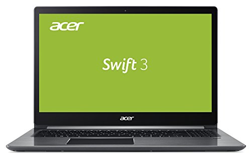 Acer Swift 3 (SF315-41-R4AE) 39,6 cm (15,6 Zoll Full HD IPS) Ultrathin Notebook (AMD Ryzen 7 2700U, 8 GB RAM, 256 GB PCIe SSD, AMD Radeon Vega10 Mobile, Win 10) grau von Acer