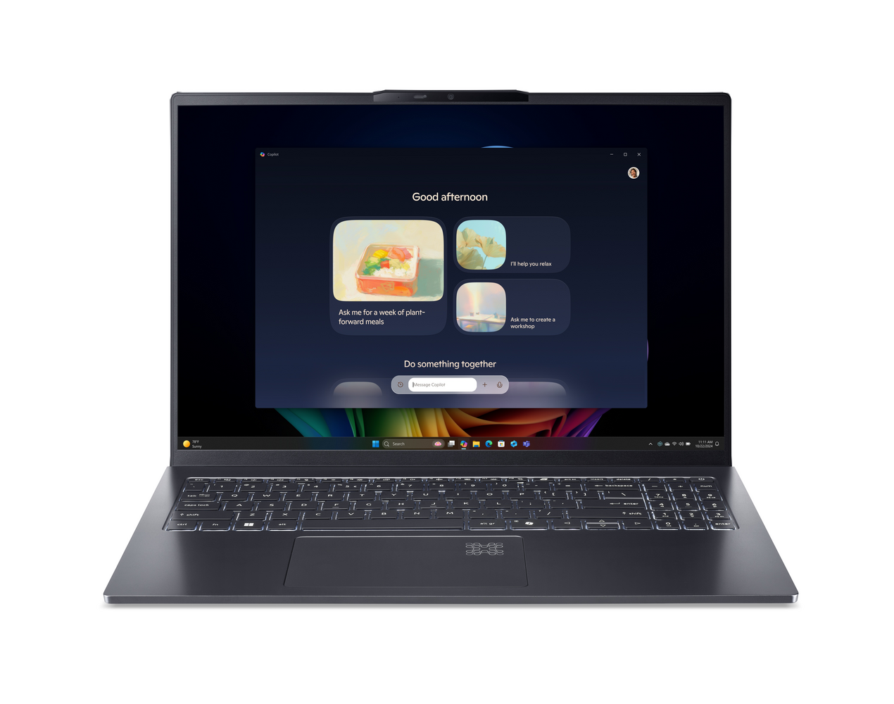 Acer Swift Go 16 AI OLED (SFG16-61-R6QV) Copilot+PC 16,0" WUXGA+, OLED, 120Hz, Ryzen AI 7-350 (50 TOPS), 32GB RAM, 1TB SSD, Windows 11 von Acer
