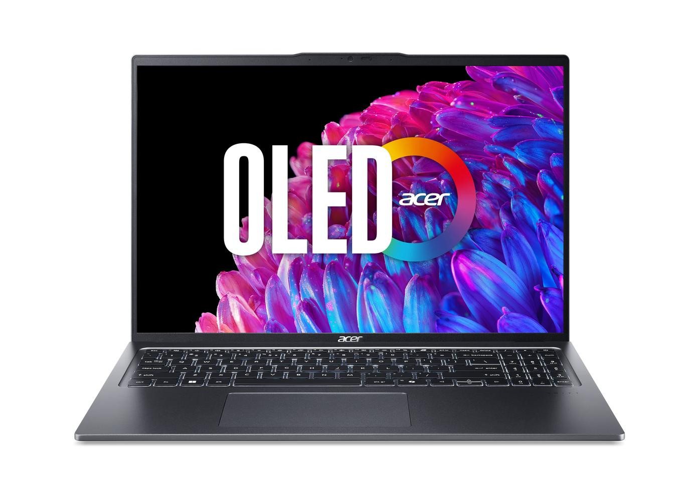 Acer Swift Go 16 (SFG16-72-76Q5) 40.6 cm (16) OLED WQXGA+ @ 120 Hz Notebook (Intel Core Ultra 7 (Serie 1) - 155U / 1.7 GHz, bis zu 4.8 GHz / 12 MB Cache, Intel Graphics, 512 GB SSD, 16GB SDRAM 3200MHz, Bluetooth, Wi-Fi 6E, Stereolautsprecher, Mikrofone) von Acer