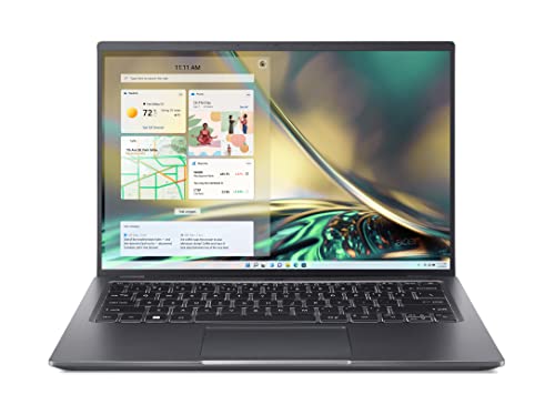 Acer Swift X (SFX14-51G-79RJ) Ultrabook/Laptop | 14 2.2K Display | Intel Core i7-1260P | 16 GB RAM | 1 TB SSD | NVIDIA GeForce RTX 3050Ti | Windows 11 | QWERTZ Tastatur | grau von Acer