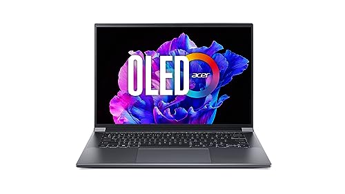 Acer Swift X (SFX14-71G-55SR) Ultrabook/Laptop | 14" WQ2.8K OLED Display | Intel Core i5-13500H | 16 GB RAM | 512 GB SSD | NVIDIA GeForce RTX 4050 | Windows 11 | QWERTZ Tastatur | grau von acer