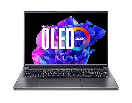 Acer Swift X (SFX16-61G-R73A) Ultrathin/Laptop | 16" 3.2K OLED 120Hz Display | AMD Ryzen 7 7840HS | 16 GB RAM | 512 GB SSD | NVIDIA GeForce RTX 4050 | Windows 11 | QWERTZ Tastatur | grau von Acer