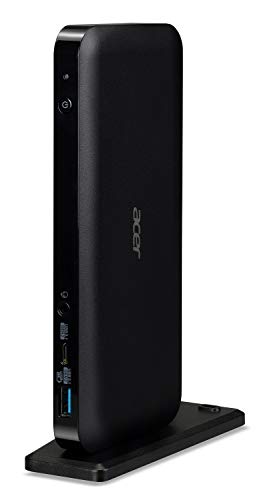 Acer USB Typ-C Dock III: Host-Schnittstelle: USB 3.1 Type-C | Video-Schnittstelle: 2 x Display-Port 1.4 & 1 x HDMI 2.0 Port | 3 x USB 3.1 Gen 2 Typ-A Port, DFP (2 hinten & 1 vorne) von Acer