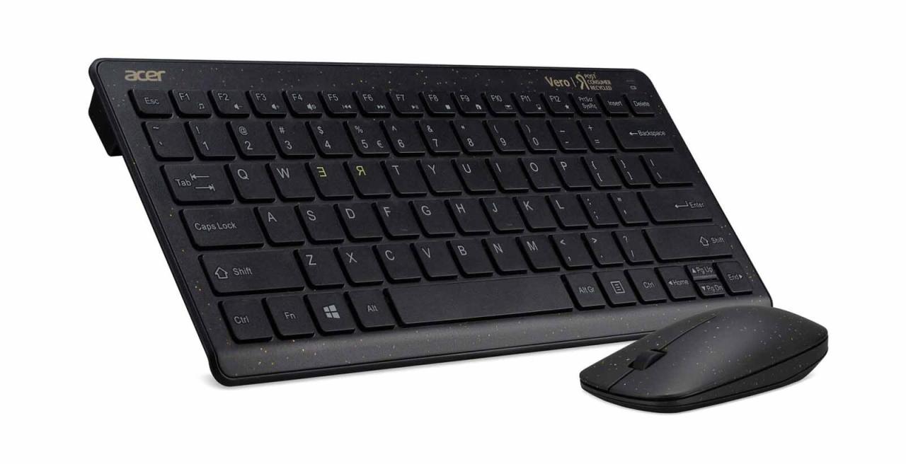 Acer Vero Combo Set AAK125 antimikrobielle drahtlose Tastatur und Macaron Mau... von Acer