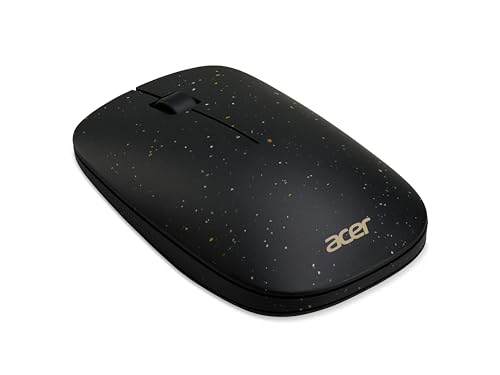 Acer Vero Maus AMR020 - Maus kabellos (2.4GHz Funkmaus, 1200 DPI, Smart-Power-Management, ergonomische Maus für rechts und Links Händer, leises Mausrad, 30% PCR-Kunststoffanteil) schwarz von Acer