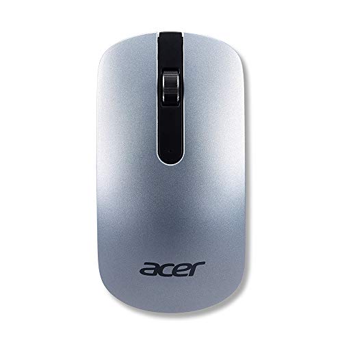 Acer Wireless Maus (Thin & Light, kabellos, optisch, 1.200 dpi, elegantes Slim Design) silber von Acer