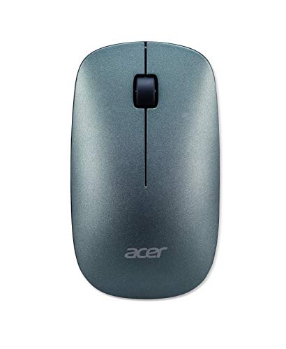 Acer Wireless Slim Maus (Thin & Light, besonders kleiner Nano-Empfänger, bis zu 10m Reichweite, Smart Power Management, inkl. Batterien, WWCB zertifiziert) Mist Green von Acer