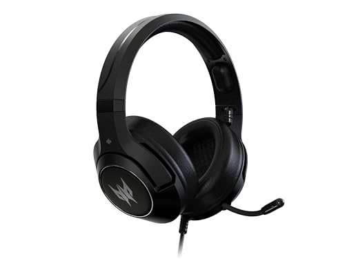 Predator Galea 350 Gaming Headset (TrueHarmony Soundscape-Technologie, 7.1 Virtual Sound, omnidirektionales Mikro, kompatibel mit PC, Xbox One S und PS4) schwarz von Acer