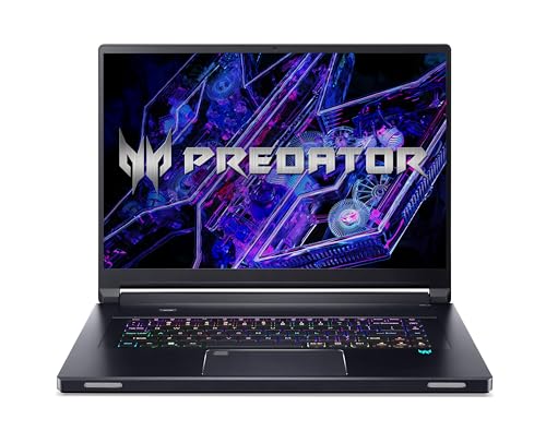 Predator Triton 17 X (PTX17-71-91JV) Gaming Laptop | 17" WQXGA Display | Intel Core i9 13900HX | 32 GB RAM | 2 TB SSD | NVIDIA GeForce RTX 4090 | Windows 11 | QWERTZ Tastatur | schwarz von Acer