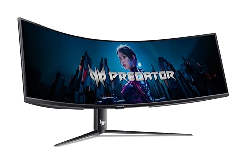 Predator Z57 Gaming Monitor 57 Zoll (145 cm Bildschirm) DUHD, VA, 120Hz, 1ms(GTG), DP 1.4, 2xHDMI 2.1, Type-C 90W, USB HUB, Curved, höhenverstellbar, FreeSync Premium von Acer
