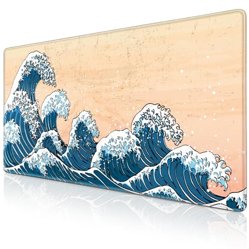 Acezeek Mousepad XXL,Mauspad 900x400mm(35.4×15.7in) Gaming Mauspad mit genähten Kanten, rutschfeste Gummimatte,wasserdichte Mauspad/Mousepads für Zuhause, Büro, Gaming von Acezeek