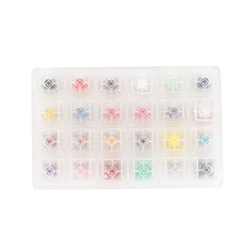 Acfthepiey 24 Schalter-Tester mit Acryl-Basis, leere Tastenkappen für mechanische Tastatur, Box von Acfthepiey