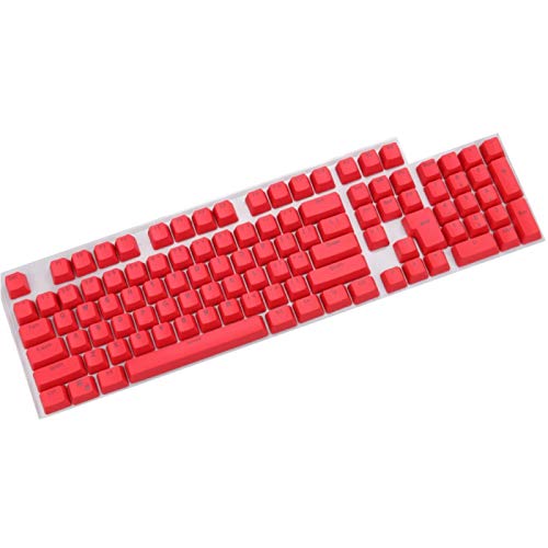 AchidistviQ 106-teiliges Tastenkappen-Set, zweifarbig, PBT-Tastenkappen für universelle Gaming-Tastaturen, Rot von AchidistviQ