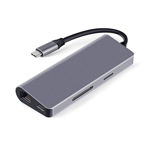 USB C zu HDMI Adapter (4K@30Hz), USB 3.0 Typ C zu HDMI Multiport Hub Adapter Kompatibel mit USB 3.0 Ports und Ladeanschluss für MacBook Pro, ChromeBook Pixel von Acocodi