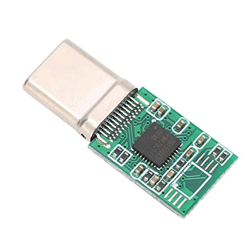 DIY USB C Adapter, 5 V PCB DAC Decodierung Soundkartenadapter, unterstützt Headset und Mikrofon, für Typ-C-Computer, PC, Laptop, Telefon-Geräte von Acogedor