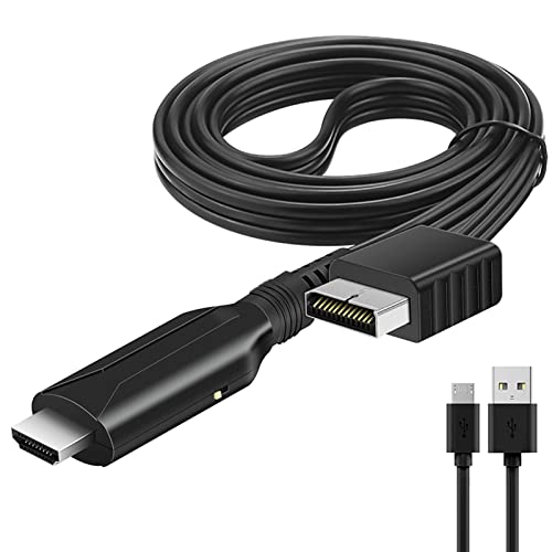 PS2 zu HDMI Adapterkabel, 100cm/39.3in HDMI Kabel für PS1 PS2 Spielkonsole Videokonverterkabel, Plug and Play, Ausgabe von Sound und Video von Acogedor