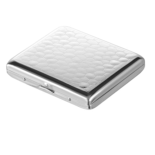 Acooruiteng Zigarettenetui Metall Zigarettenbox Tragbare Zigaretten Box Cigarette Case Zigarettenschachtel Zigarettenetui 20 Zigaretten für Herren Damen Geschäftliche Anlässe Acooruiteng Zigarettenetui Metall Zigarettenbox Tragbare Zigaretten Box Cigarette Case Zigarettenschachtel Zigarettenetui 20 Zigaretten für Herren Damen Geschäftliche Anlässe von Acooruiteng