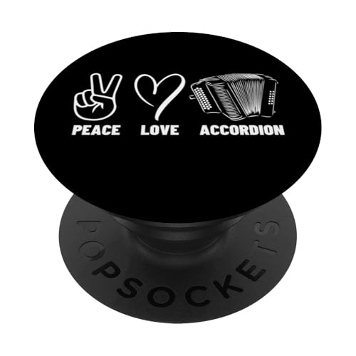 Akkordeonist Peace Love Akkordeon Herren Damen Akkordeonspieler PopSockets Klebender PopGrip Akkordeonist Peace Love Akkordeon Herren Damen Akkordeonspieler PopSockets Klebender PopGrip von Acordeones Para Adultos Designs