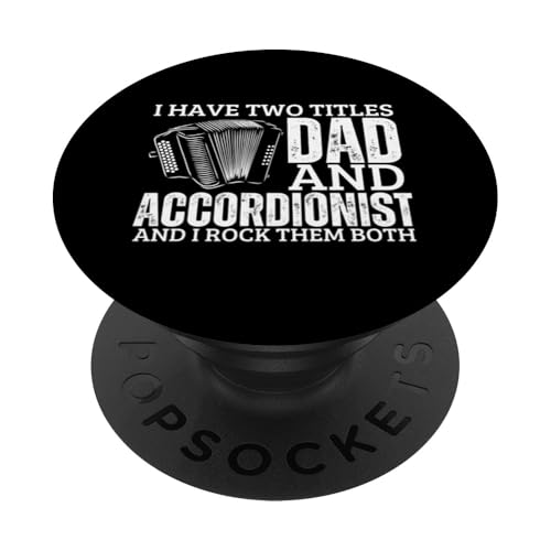 Akkordeonist und Papa stolz, lustiges Männer-Akkordeon PopSockets Klebender PopGrip Akkordeonist und Papa stolz, lustiges Männer-Akkordeon PopSockets Klebender PopGrip von Acordeones Para Adultos Designs