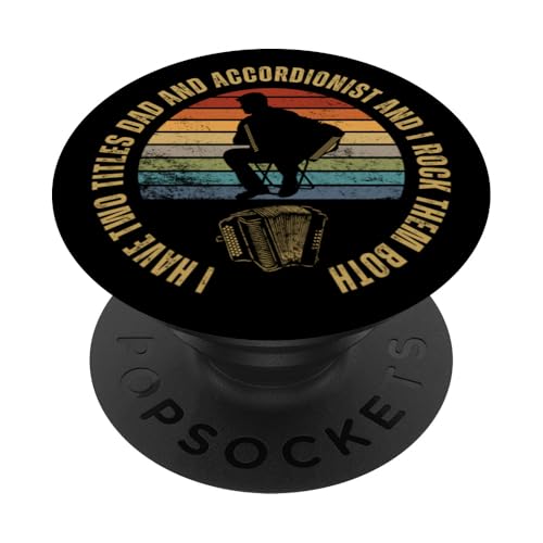 Akkordeonist und Papa stolz, lustiges Männer-Akkordeon PopSockets Klebender PopGrip Akkordeonist und Papa stolz, lustiges Männer-Akkordeon PopSockets Klebender PopGrip von Acordeones Para Adultos Designs