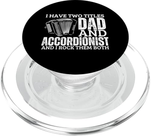 Akkordeonist und Papa stolz, lustiges Männer-Akkordeon PopSockets PopGrip für MagSafe von Acordeones Para Adultos Designs