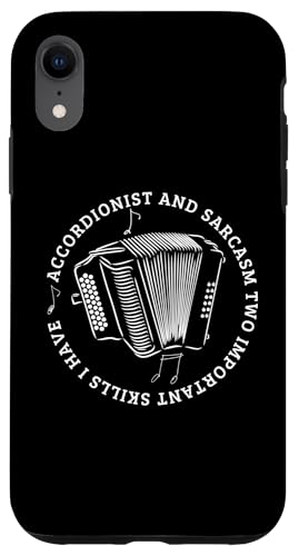 Akkordeonist und Sarkasmus lustiger Akkordeonspieler Hülle für iPhone XR von Acordeones Para Adultos Designs